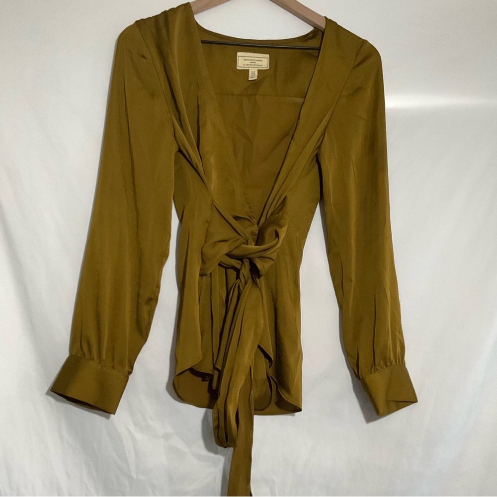 Anthropologie Moulinette Soeurs Brynn Wrap Blouse